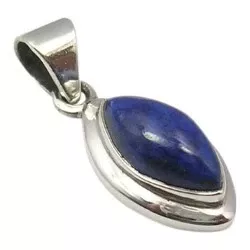 Blå lapis lazuli vedhæng i sølv