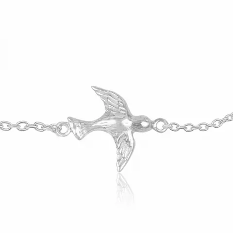 fugl armbånd i sølv med vedhæng i sølv