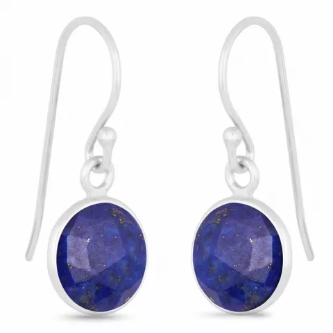 lapis lazuli øreringe i sølv
