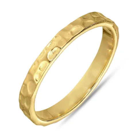 ring i forgyldt sølv