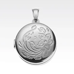 22 mm medaljon i sølv