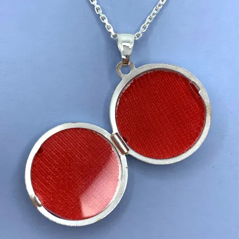 22 mm medaljon i sølv