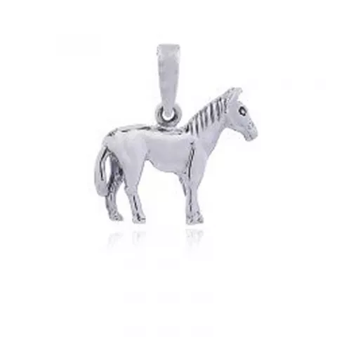 Elegant heste vedhæng i sølv