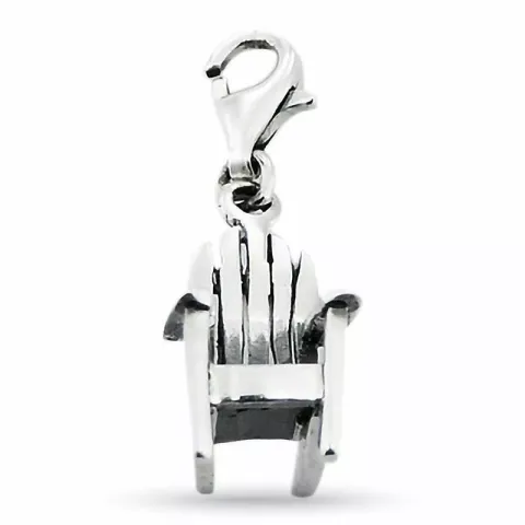 Blank stol charm i sølv
