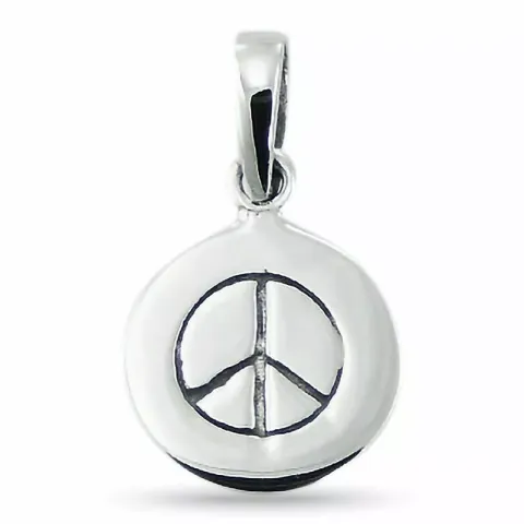 Lille peace vedhæng i sølv