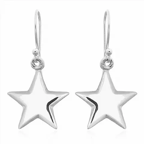 Lange stjerne øreringe i sølv