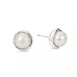 10 mm aagaard perle øreringe i sølv
