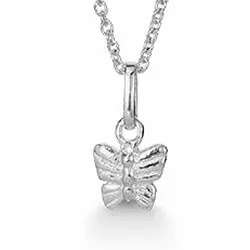 Aagaard sommerfugl vedhæng med halskæde i sølv