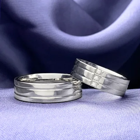 vielsesringe i sølv
