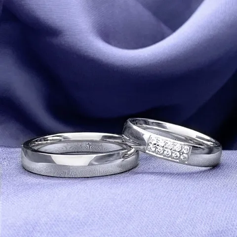 vielsesringe i sølv