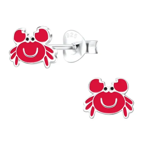 krabbe øreringe i sølv - Little Ones