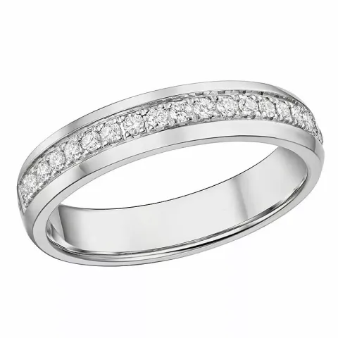 diamantring i 14 karat hvidguld 0,21 ct