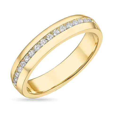 diamantring i 14 karat guld 0,21 ct