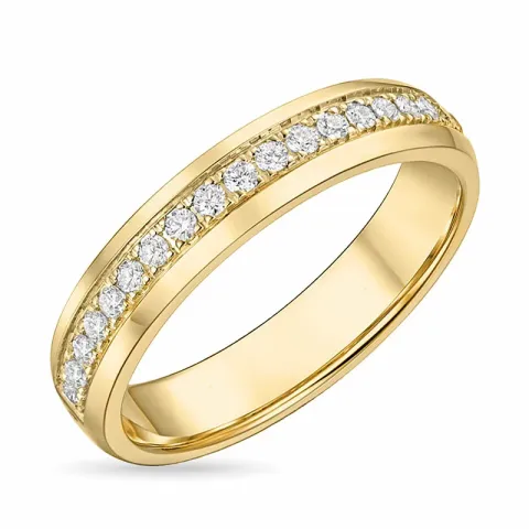 diamantring i 14 karat guld 0,21 ct