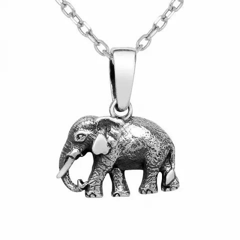 elefant vedhæng i sølv