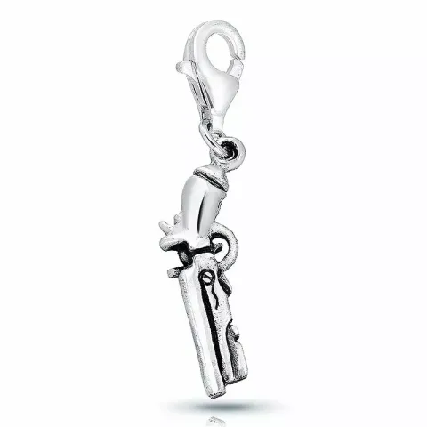 Smart pistol charms vedhæng i sølv