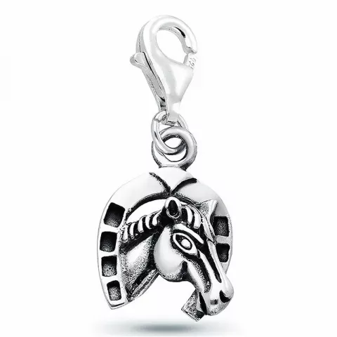 hestesko charms vedhæng i sølv 