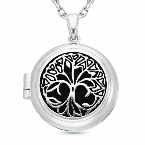 Kollektionsprøve medaljon smykke i sølv