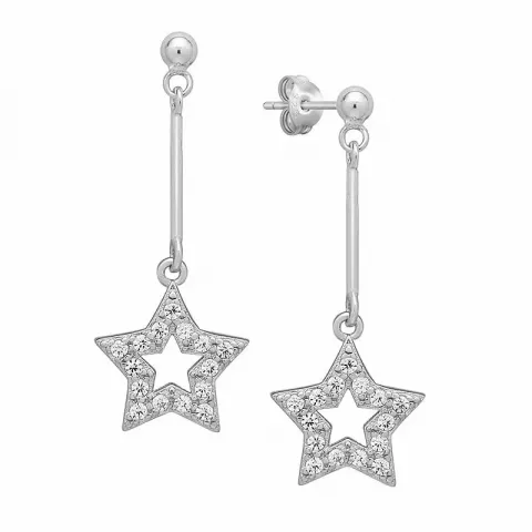 Smykker: stjerne ørestikker i sølv