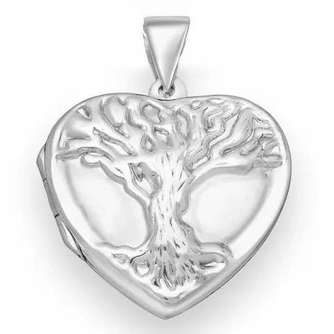 hjerte livets træ vedhæng i sølv