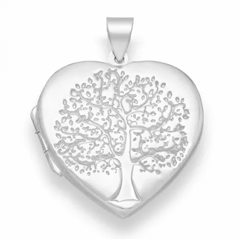 hjerte livets træ vedhæng i sølv