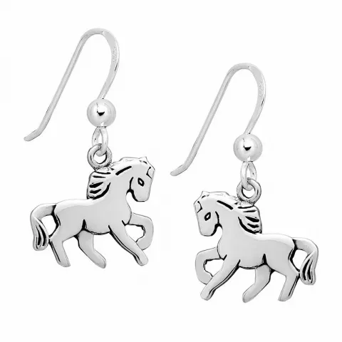 Billige heste øreringe i sølv