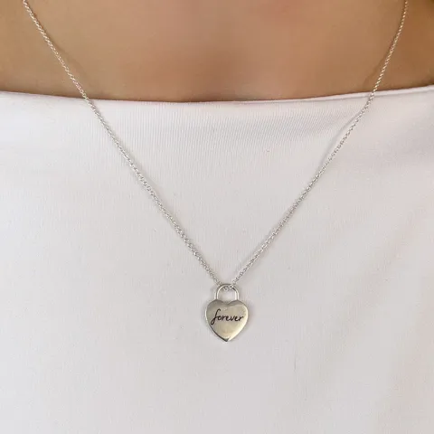 hjerte Love vedhæng i sølv