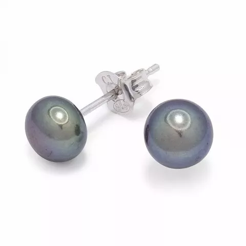 6,5 mm perle ørestikker i sølv