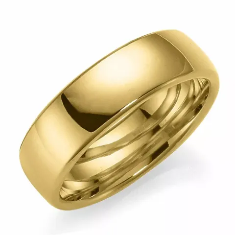 6 mm vielsesring i 14 karat guld