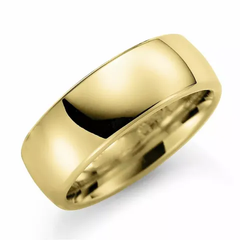 7 mm vielsesring i 14 karat guld