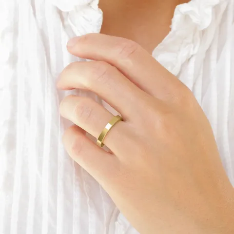 3 mm diamant vielsesringe i 9 karat guld - sæt