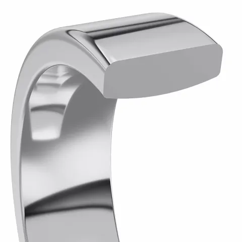 5 mm vielsesring i 14 karat hvidguld
