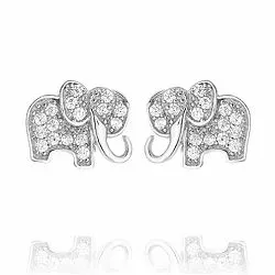 elefant øreringe i sølv
