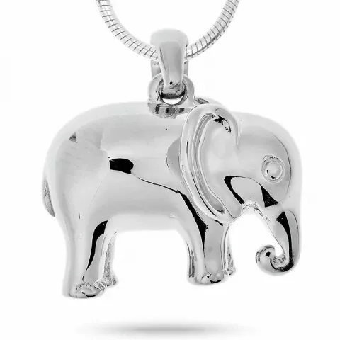 Stort elefant sølv vedhæng i sølv