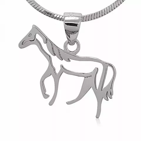 heste vedhæng i sølv