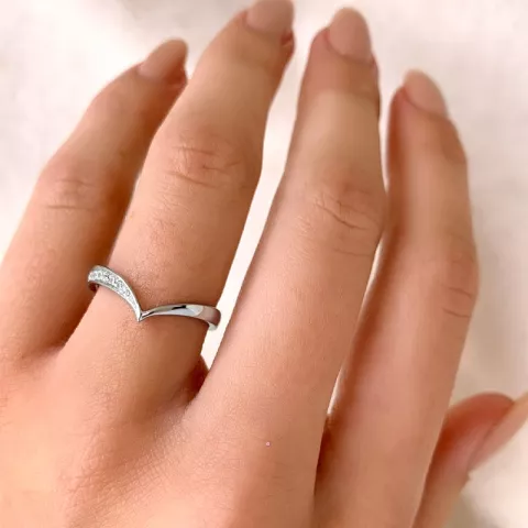 Enkel fingerring i sølv