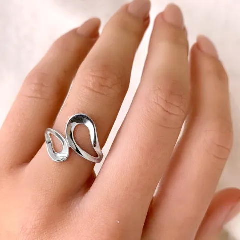 Kollektionsprøve dråbe fingerring i sølv