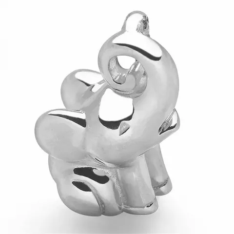elefant vedhæng i rhodineret sølv