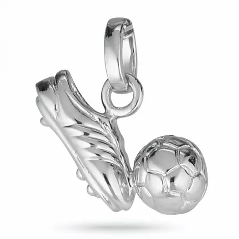 fodboldstøvle vedhæng i rhodineret sølv