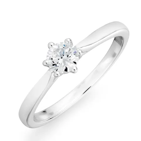 zirkon ring i sølv