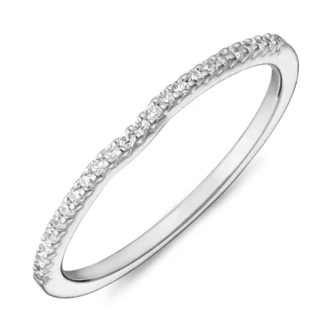 zirkon ring i sølv