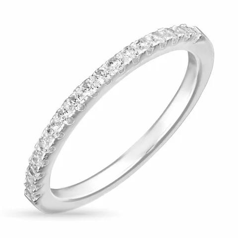 zirkon ring i sølv