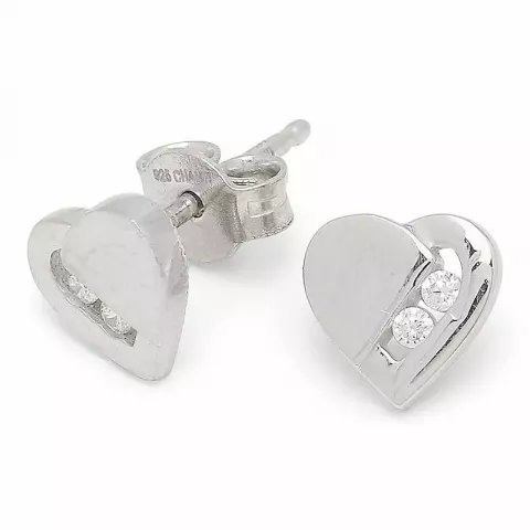 Kollektionsprøve hjerte ørestikker i sølv