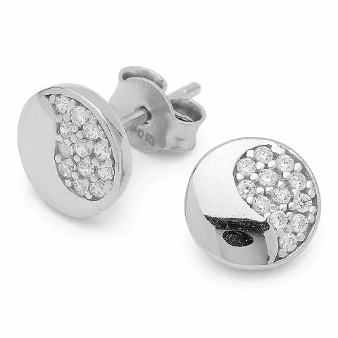 Kollektionsprøve yin og yang ørestikker i sølv