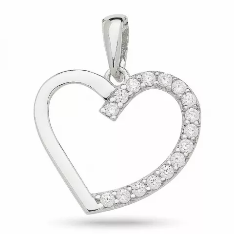 Smykker: hjerte vedhæng i sølv
