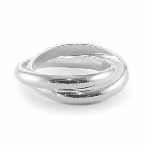 Dobbelt ring i sølv