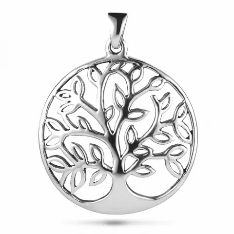 Stort livets træ vedhæng i sølv