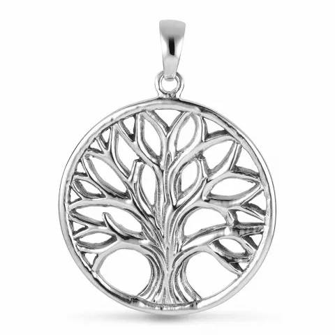 24 mm livets træ vedhæng i sølv