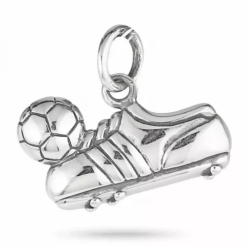 Fodboldstøvle vedhæng i sølv