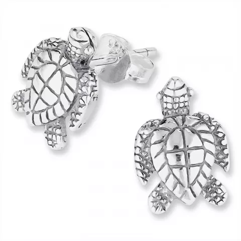 Kollektionsprøve skildpadde sølvøreringe i sølv